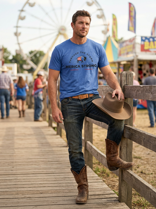 Merica Strong Logo Tee